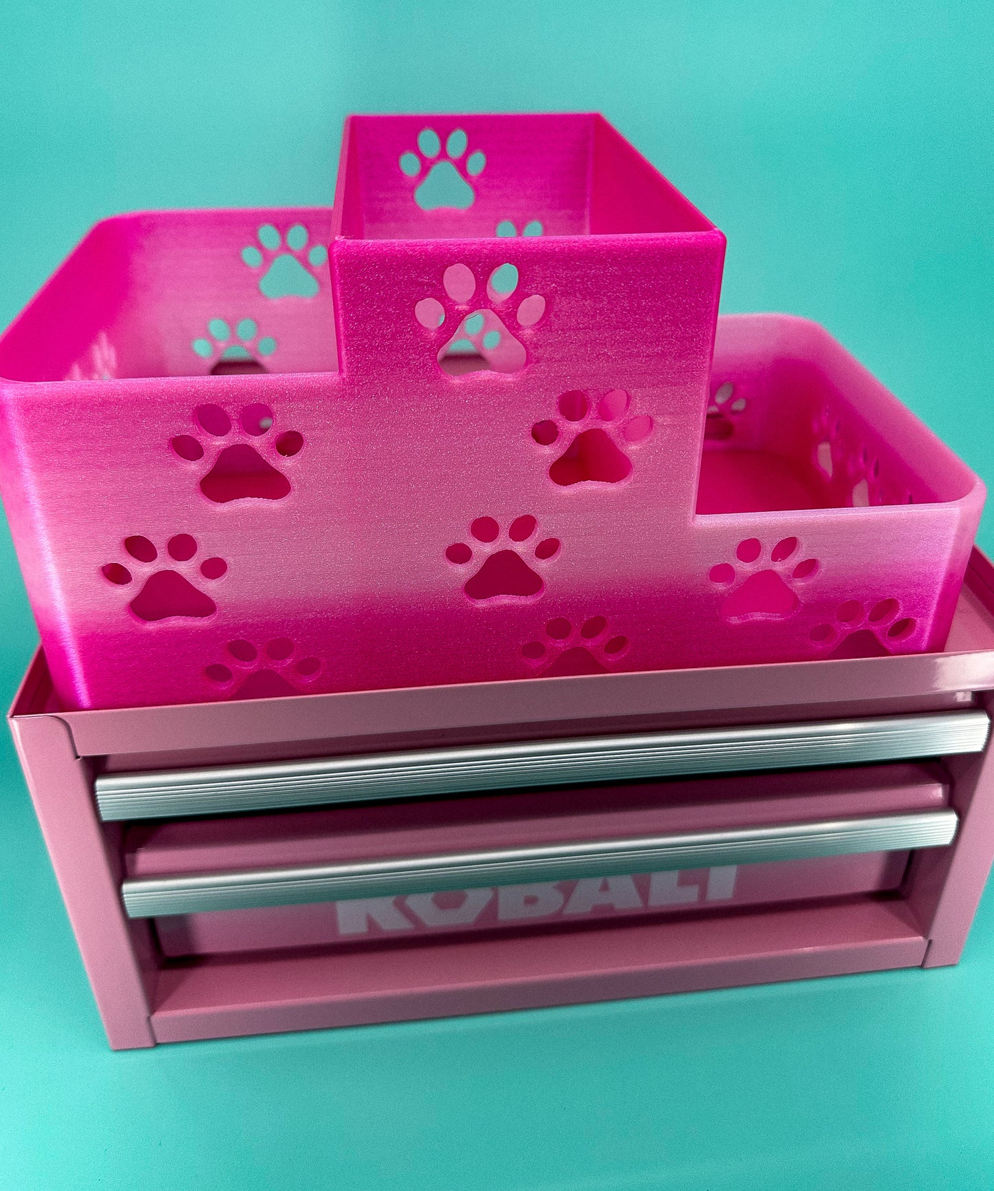 Kobalt Mini Toolbox Top Organizer (Two Drawer w/Lid and Three Drawer)- Mini Newfie *Large* Holds Brushes/Shears/Combs