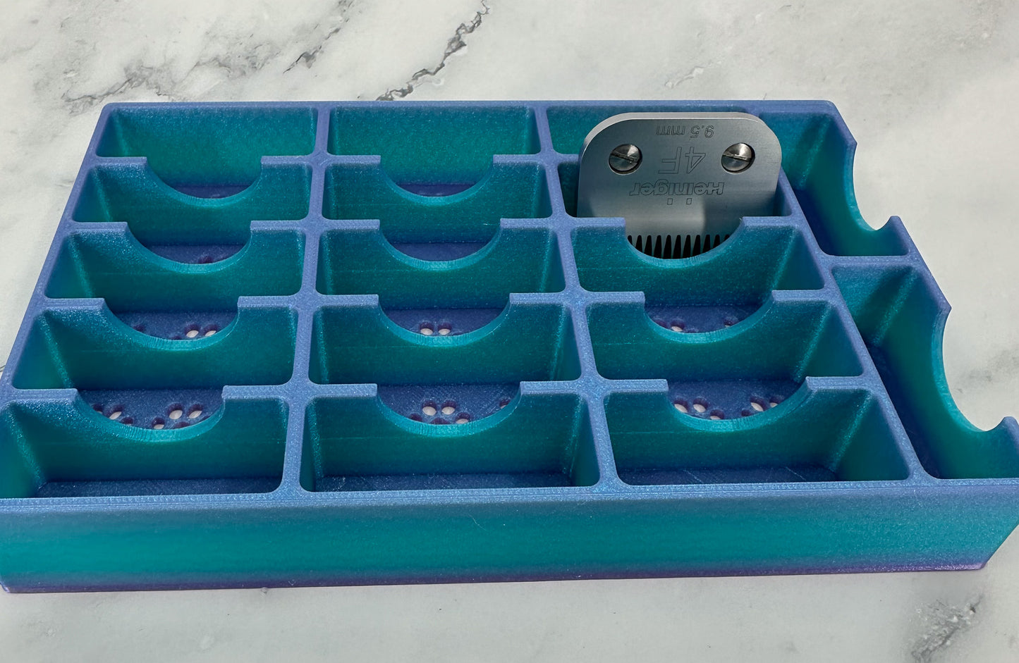 Kobalt Mini Toolbox Bottom Drawer Organizer (Two Drawer and Three Drawer)- Dog Grooming Blade holder *Standard Only* Holds 17