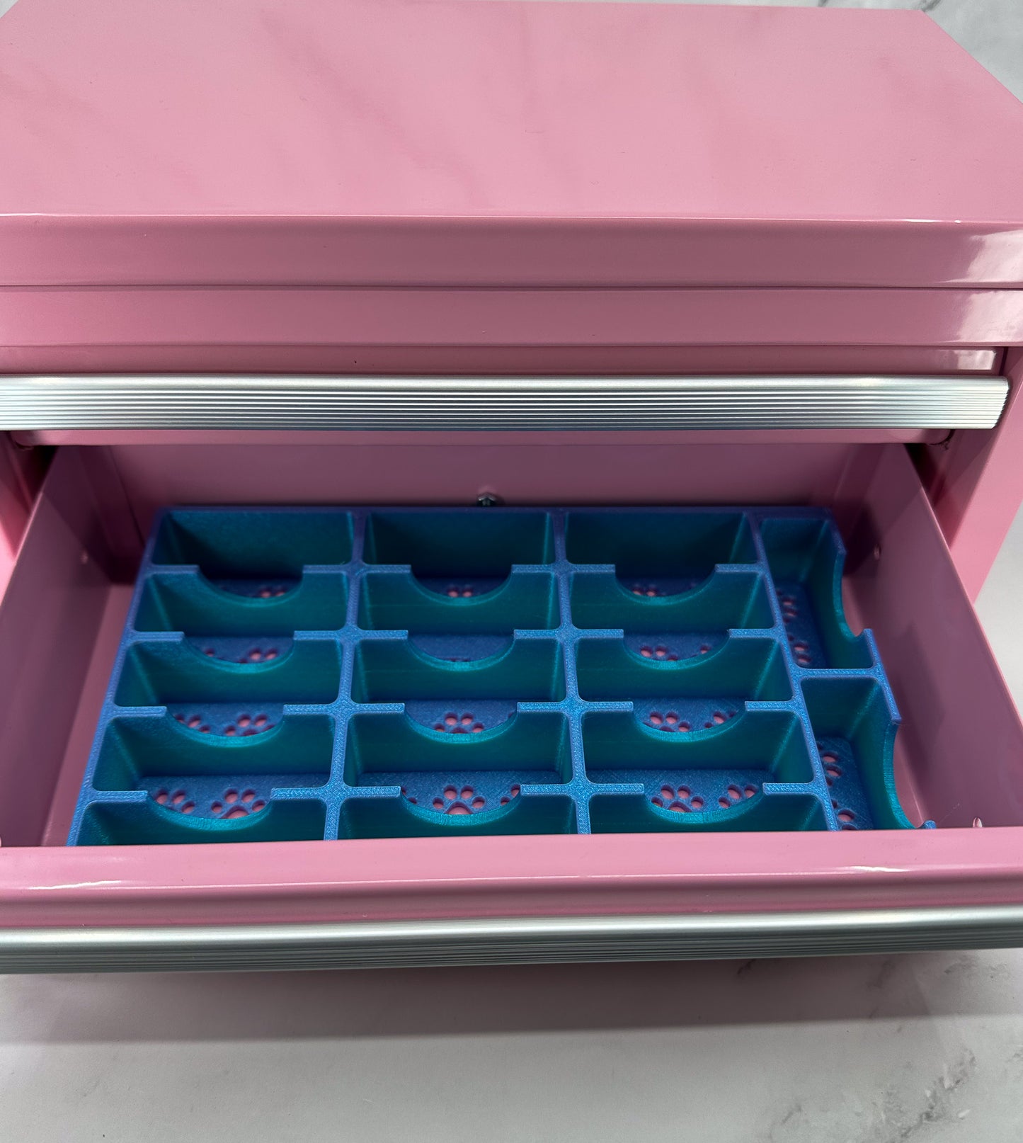 Kobalt Mini Toolbox Bottom Drawer Organizer (Two Drawer and Three Drawer)- Dog Grooming Blade holder *Standard Only* Holds 17