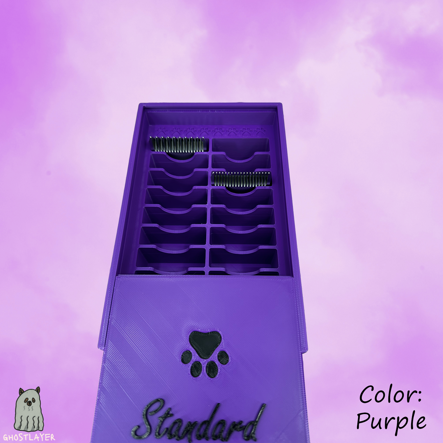 The Blade Box- *Standard* Dog Grooming Standard Size Clipper Blade Holder with Lid | up to 20 |