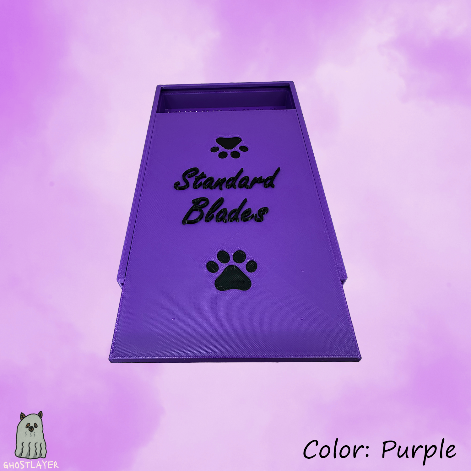 The Blade Box- *Standard* Dog Grooming Standard Size Clipper Blade Holder with Lid | up to 20 |