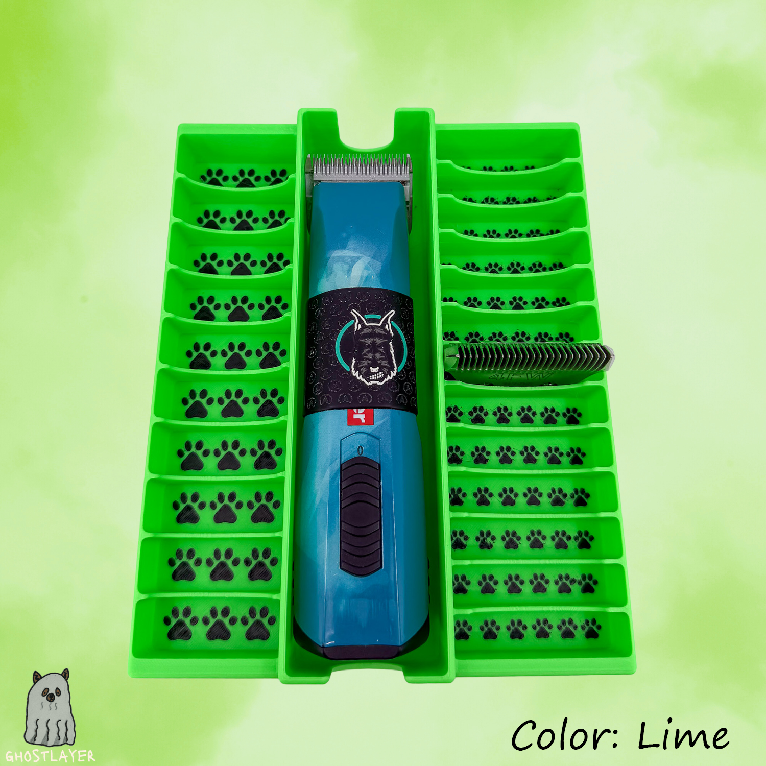 Drawerganizer *Blade/Clipper Combo* Low Profile Grooming Shear Toolbox Drawer Organizer- Holds 1 Clipper, 10 Standard, 13 Wide Blades