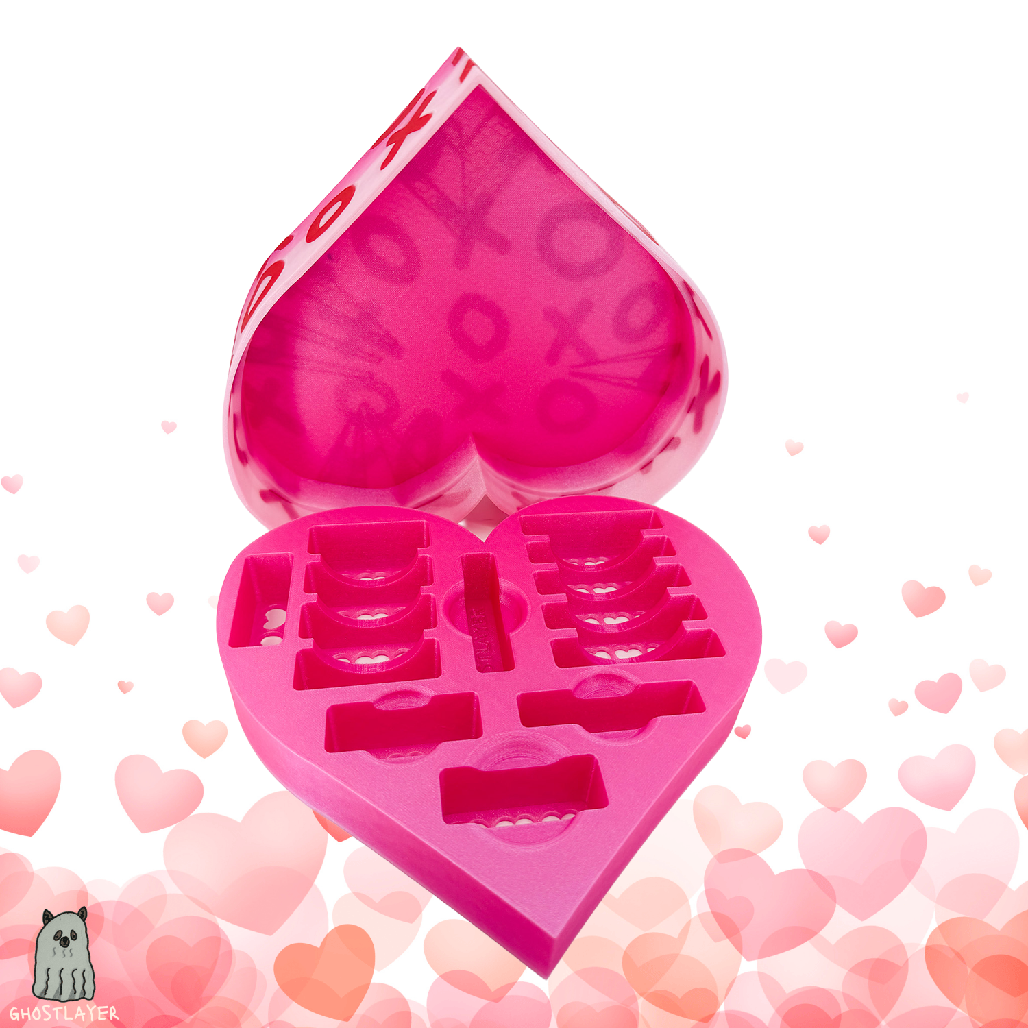 SweetHeart Sampler Blade Box- Dog Grooming Blade Holder- Holds 7 Standard and 8 Wide Blades