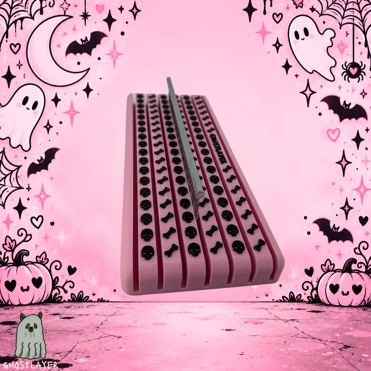 *Coquette Halloween* Mini Greyhound - Lay Flat Dog Grooming Steel "Greyhound" Comb Holder | Holds 7 |