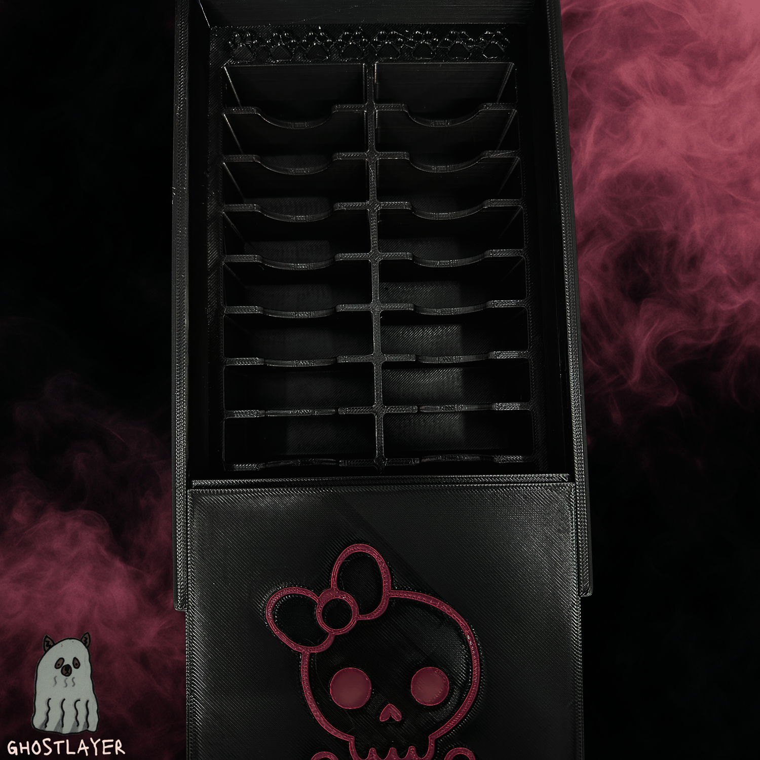 The Rosy Reaper *Standard Blade* Coffer- *Standard* Dog Grooming Standard Size Clipper Blade Holder with Lid | up to 20 |