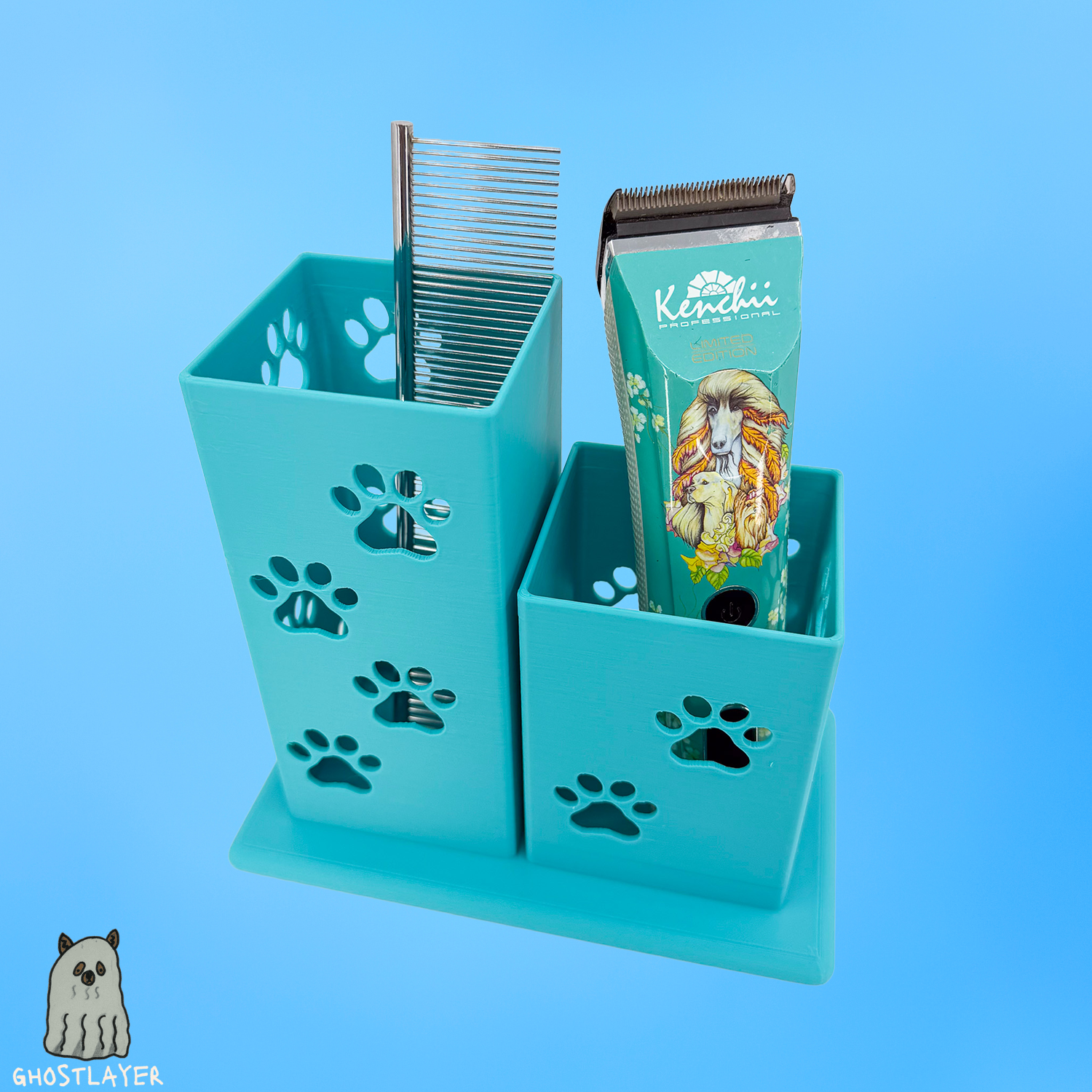 The Pitbull - Dog Grooming Brush Holder, Simple organizer | Small Size |