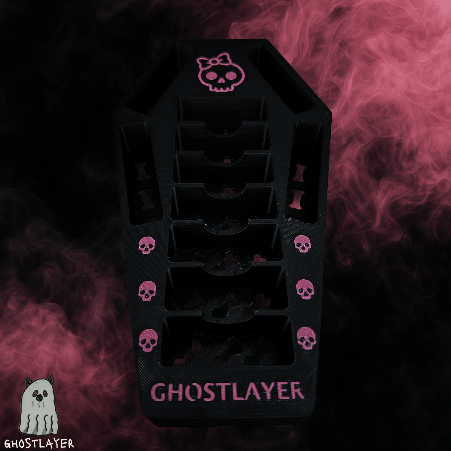 Blushbone Blade Coffin - Dog Grooming Standard & Wide Size Clipper Blade Holder | Holds 7 Standard Blades and 4 Wide