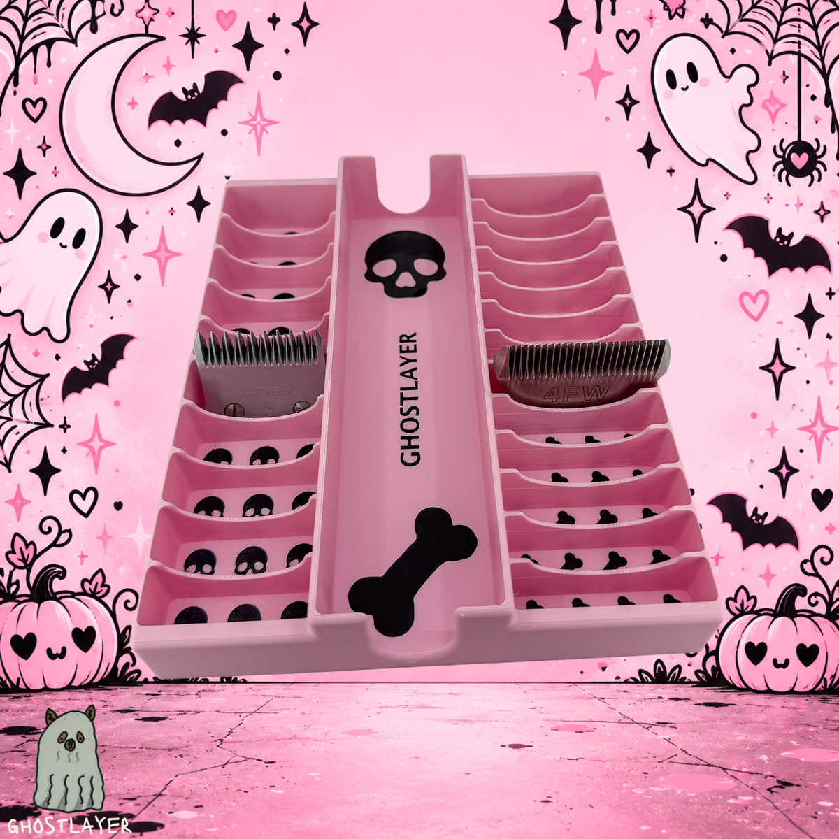 Drawerganizer *Coquette Halloween* Blade/Clipper Combo Toolbox Drawer Organizer- Holds 1 Clipper, 10 Standard, 13 Wide