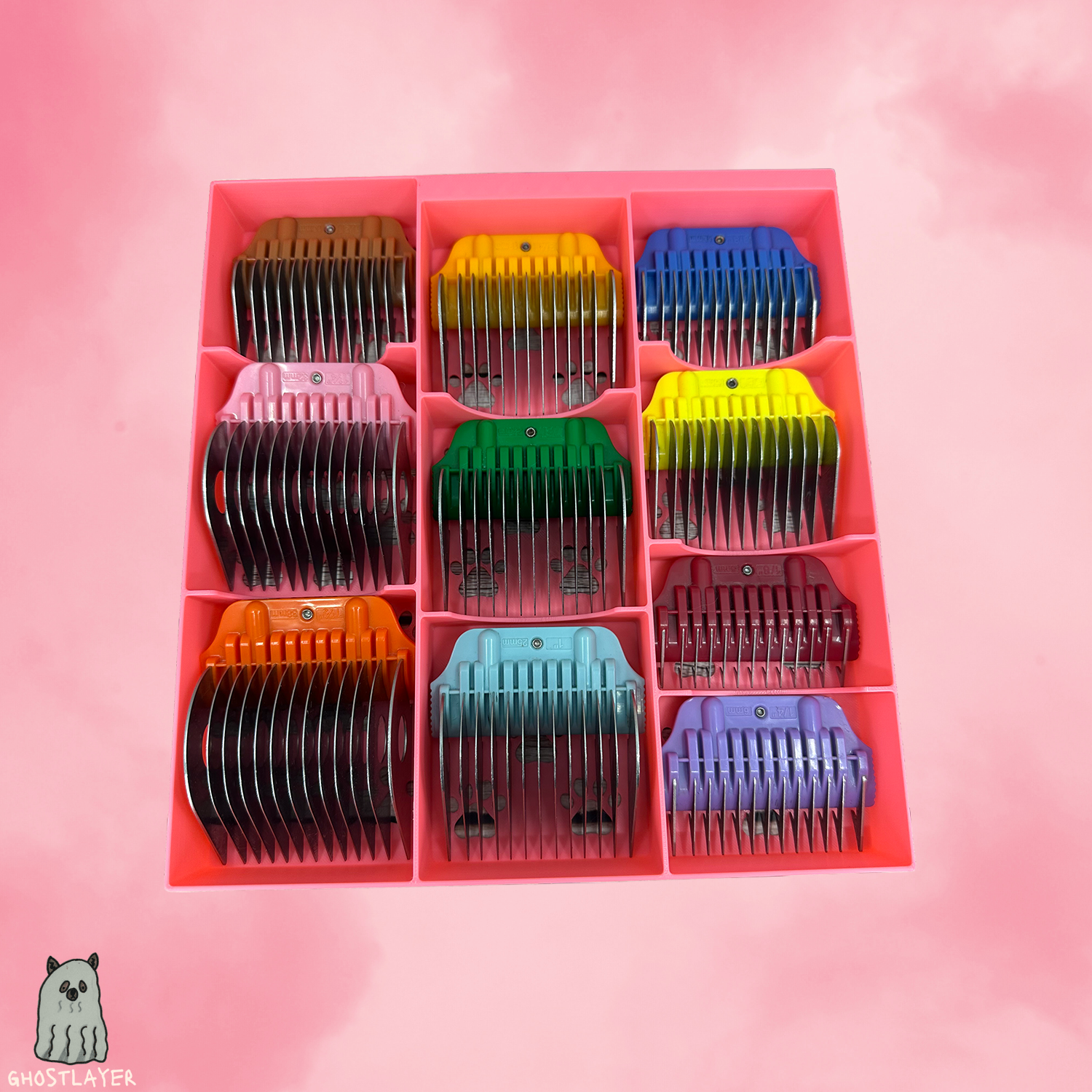 The King Charles Cavalier - Lay Flat Dog Grooming *Wide* Size Clipper Blade Comb Holder | up to 10 | Zolita