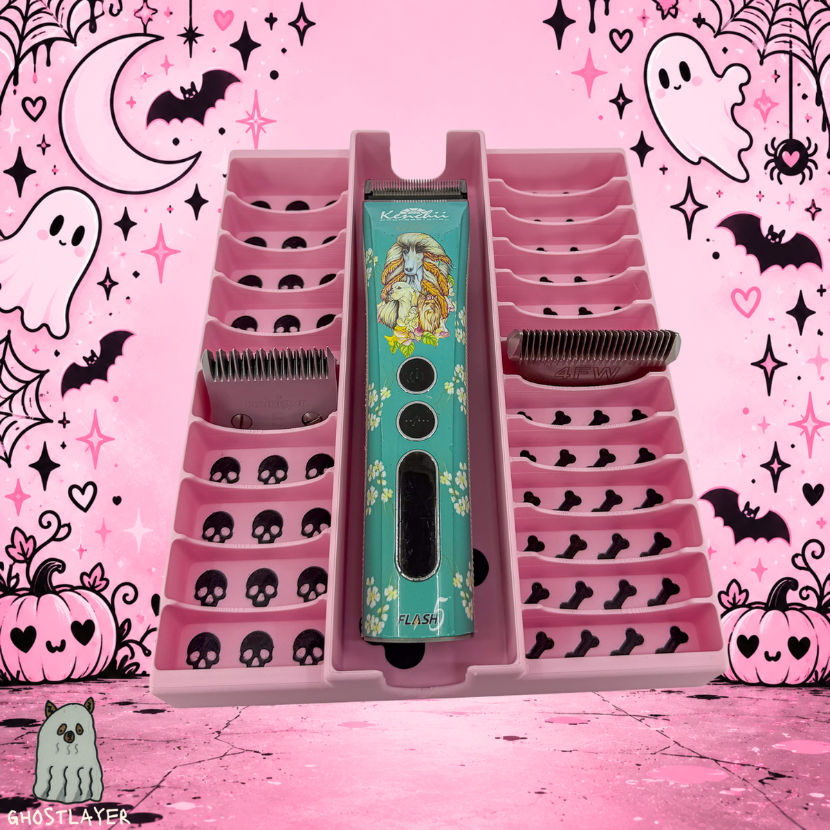 Drawerganizer *Coquette Halloween* Blade/Clipper Combo Toolbox Drawer Organizer- Holds 1 Clipper, 10 Standard, 13 Wide