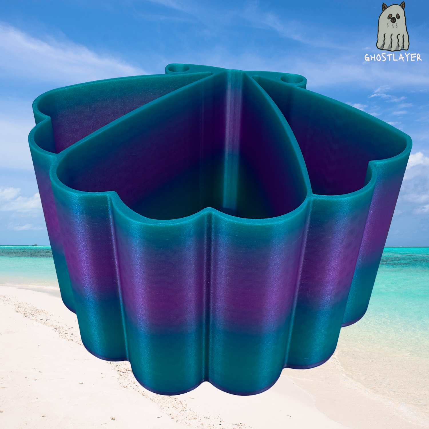 The Seashell- "Under the Sea Collection"-Dog Grooming Brush, Comb, Everything Holder, Organizer
