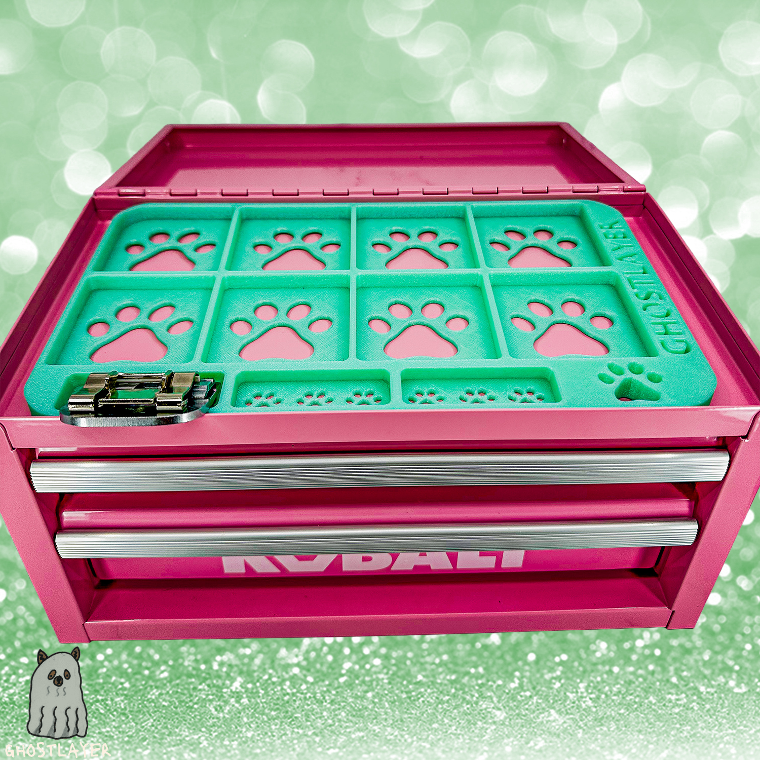 Kobalt Mini Toolbox Top Organizer (Two Drawer w/Lid and Three Drawer)- Dynamic Blade Holder- Holds 11 Standard Size Blades