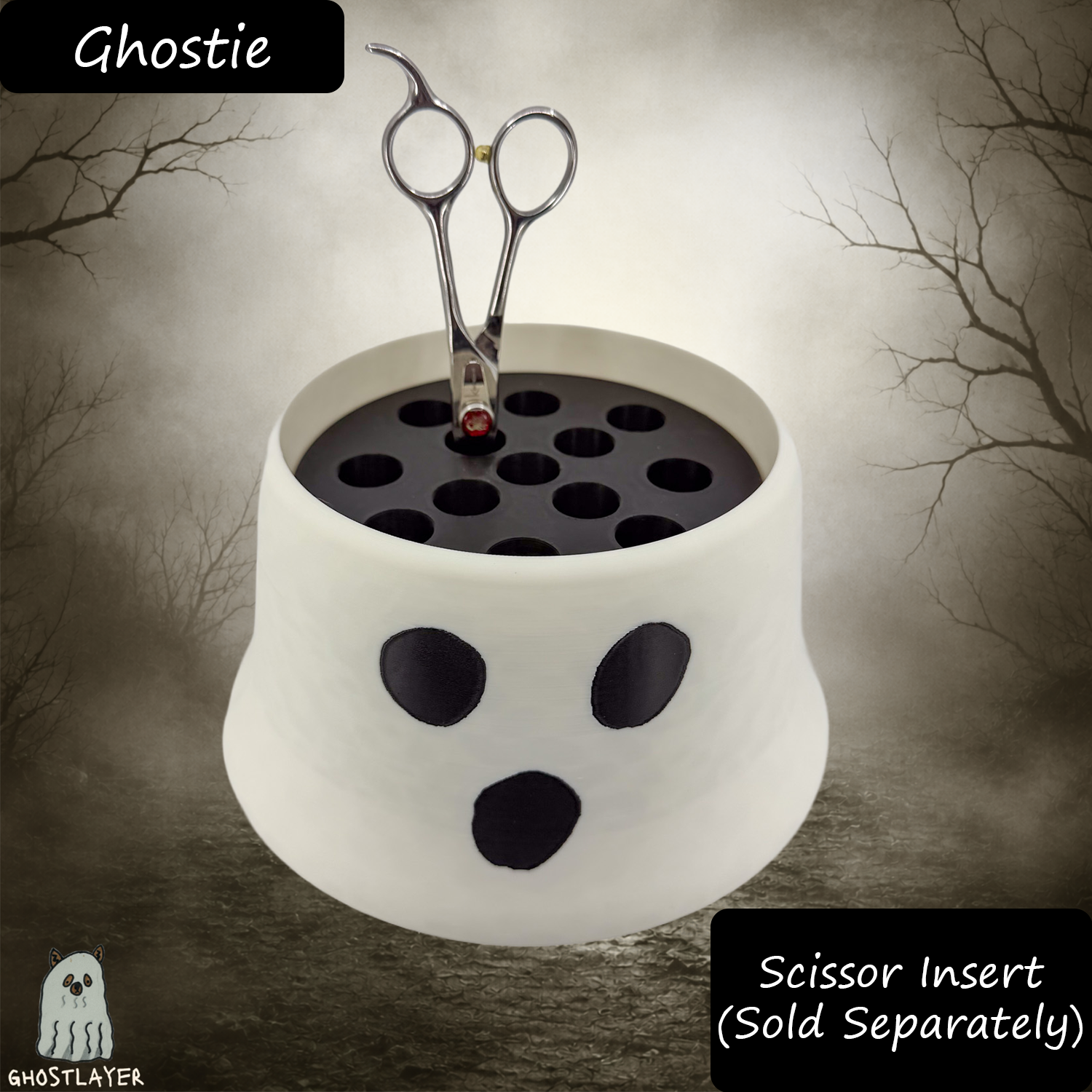The Groomie (Ghostie) โ Modular Tabletop Grooming Organizer (Outer Shell Only)