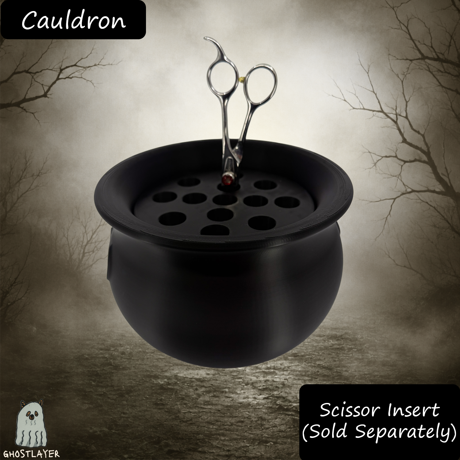 The Groomie (Cauldron) โ Modular Tabletop Grooming Organizer (Outer Shell Only)