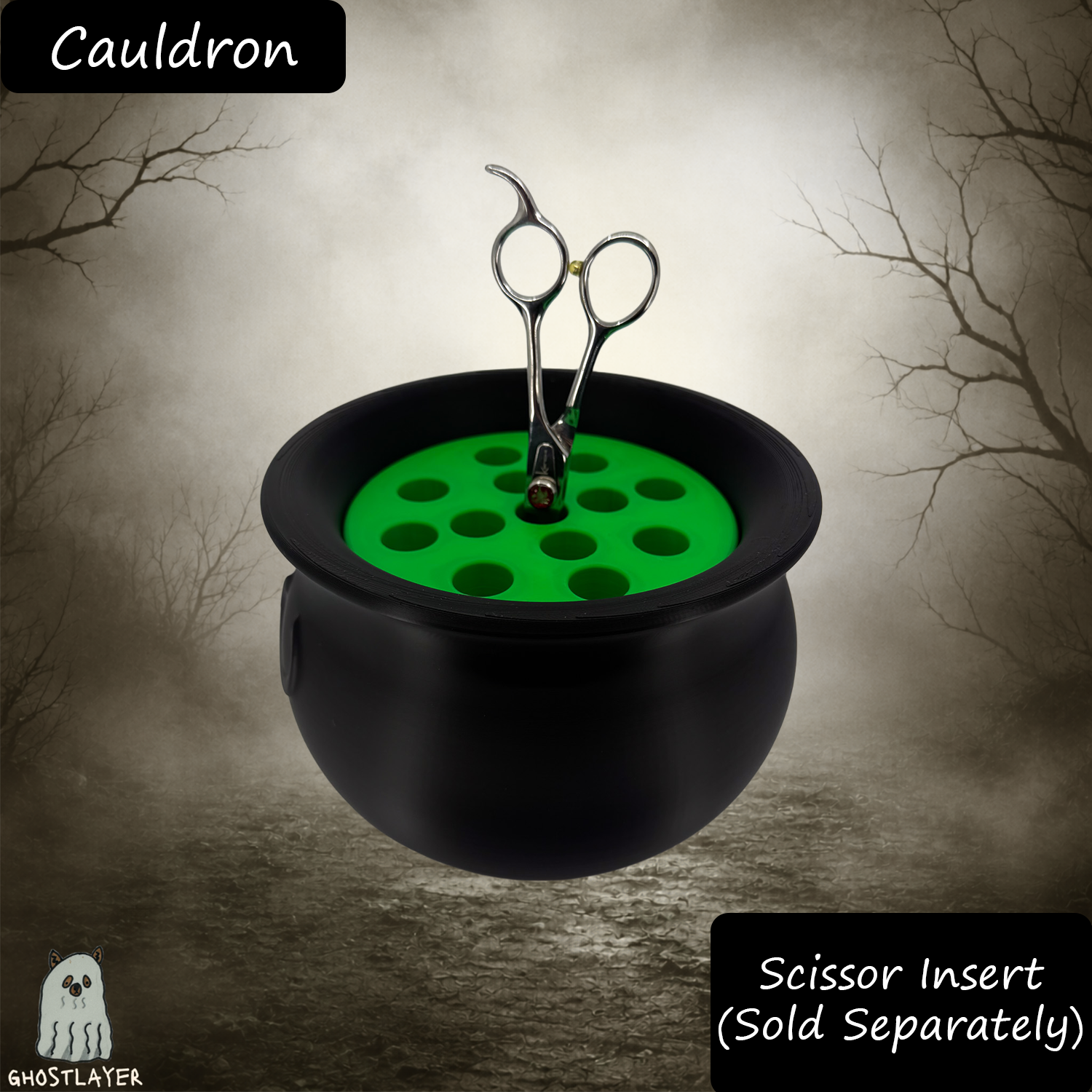 The Groomie (Cauldron) โ Modular Tabletop Grooming Organizer (Outer Shell Only)