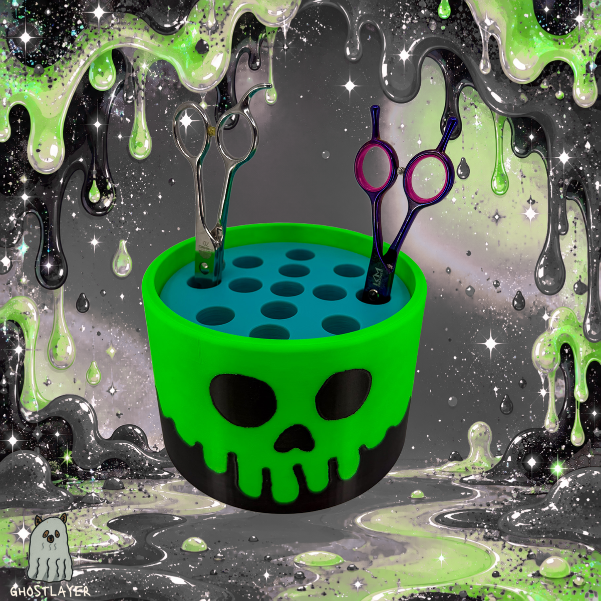 The Groomie (Poison Goo Bucket) β Modular Tabletop Grooming Organizer (Outer Shell Only)