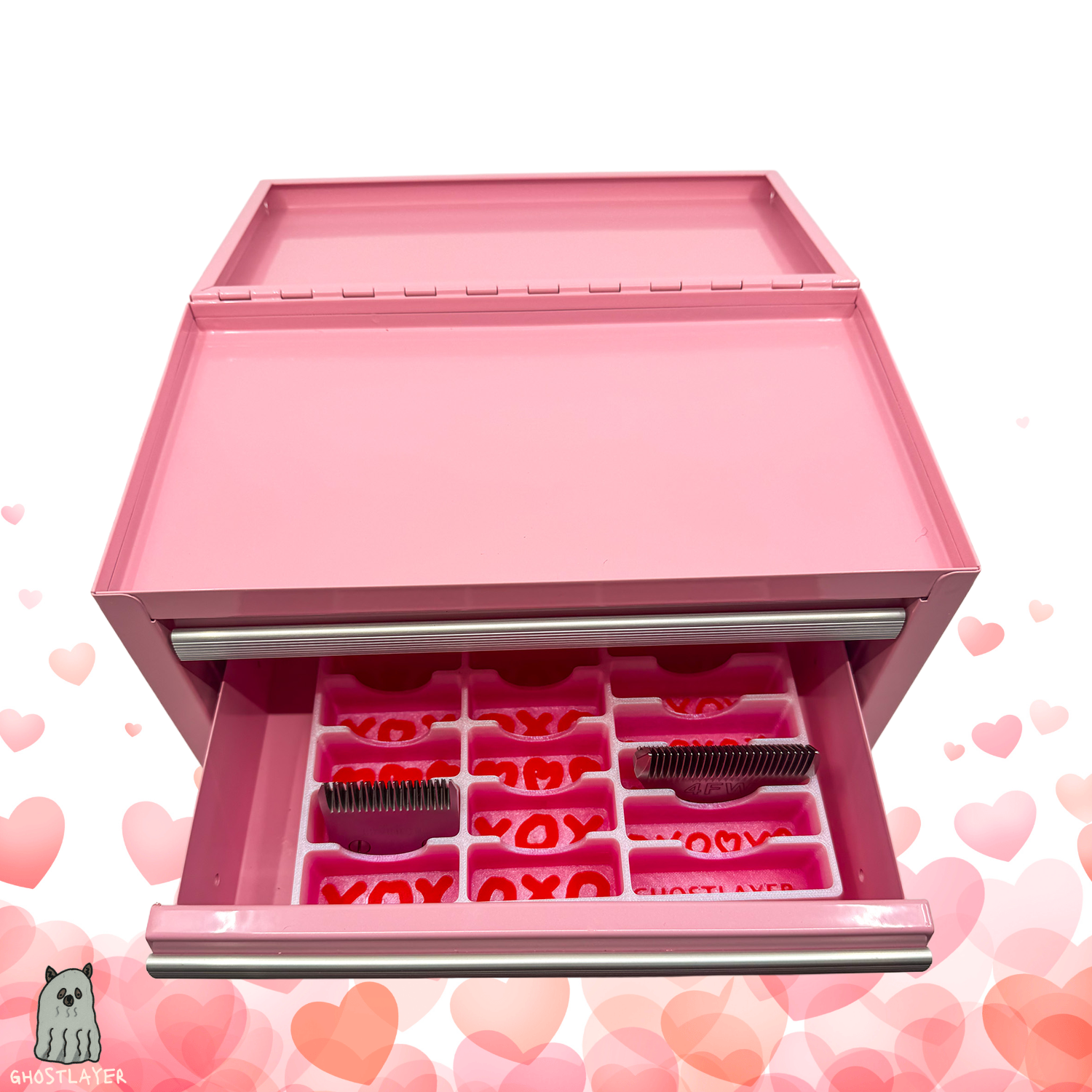 *SweetHeart* Kobalt Mini Toolbox-Dog Grooming Toolbox Insert Bundle