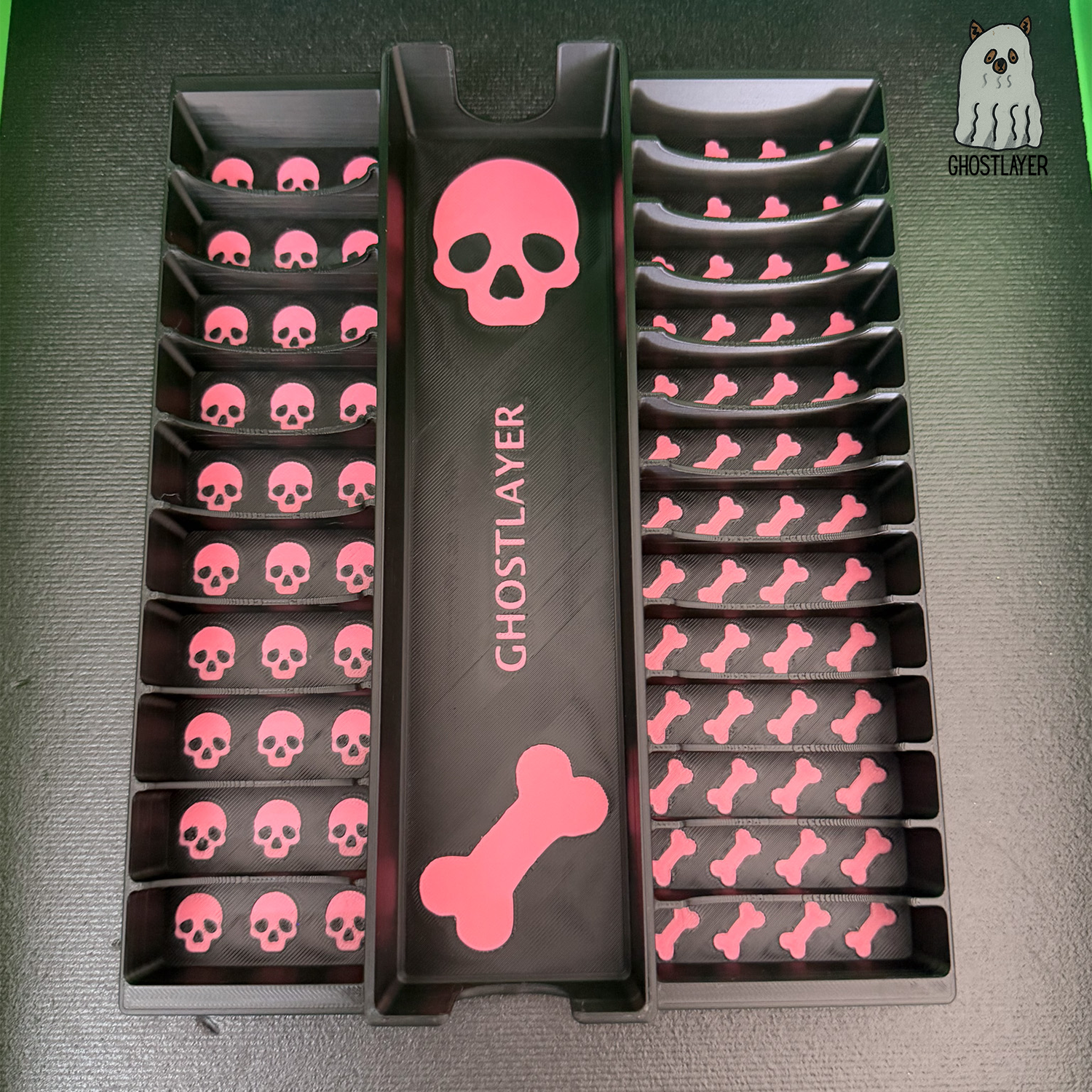 Drawerganizer *Halloween* Blade/Clipper Combo Toolbox Drawer Organizer- Holds 1 Clipper, 10 Standard, 13 Wide *Gothic Black and Pink*