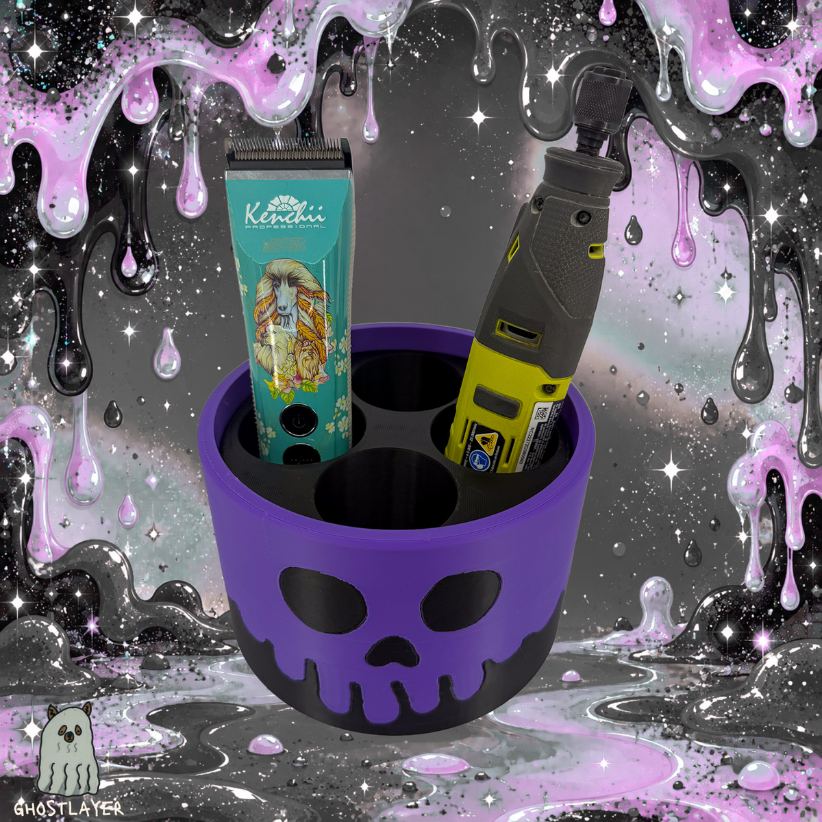 The Groomie (Poison Goo Bucket) β Modular Tabletop Grooming Organizer (Outer Shell Only)