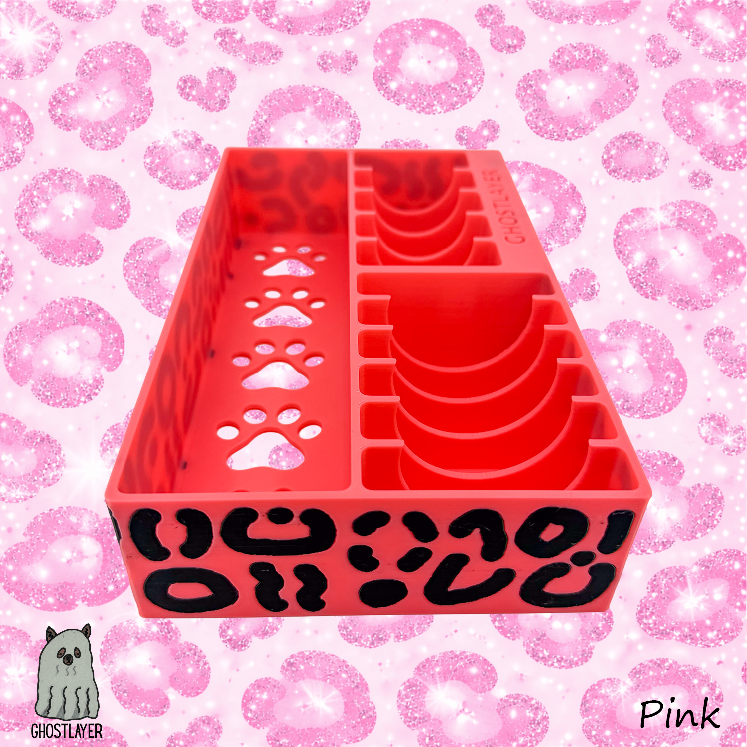 *Feral* Brussels Griffon -- Dog Grooming Clipper and Blade Holder. Holds One Large Clipper, 6 Wide and 5 Standard Blades