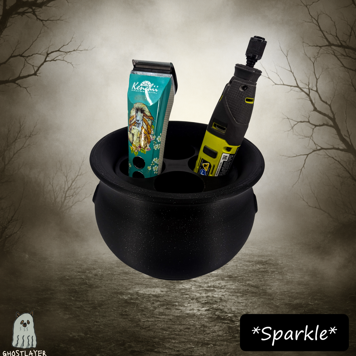 The Groomie (Cauldron) โ Modular Tabletop Grooming Organizer (Outer Shell Only)