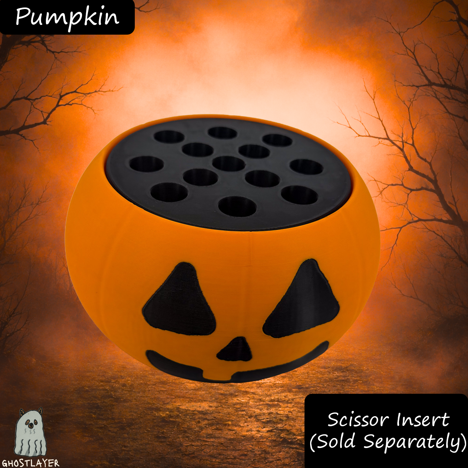 The Groomie (Pumpkin) โ Modular Tabletop Grooming Organizer (Outer Shell Only)