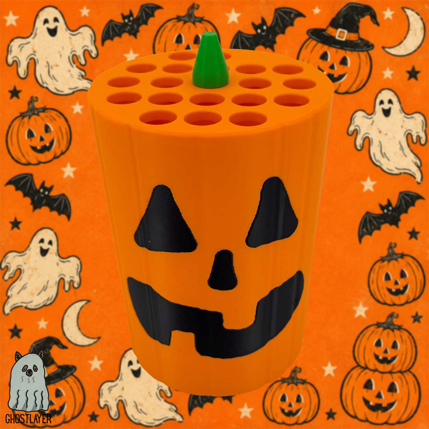 Pumpkin Pete- Dog Grooming Scissor Holder- Holds 21