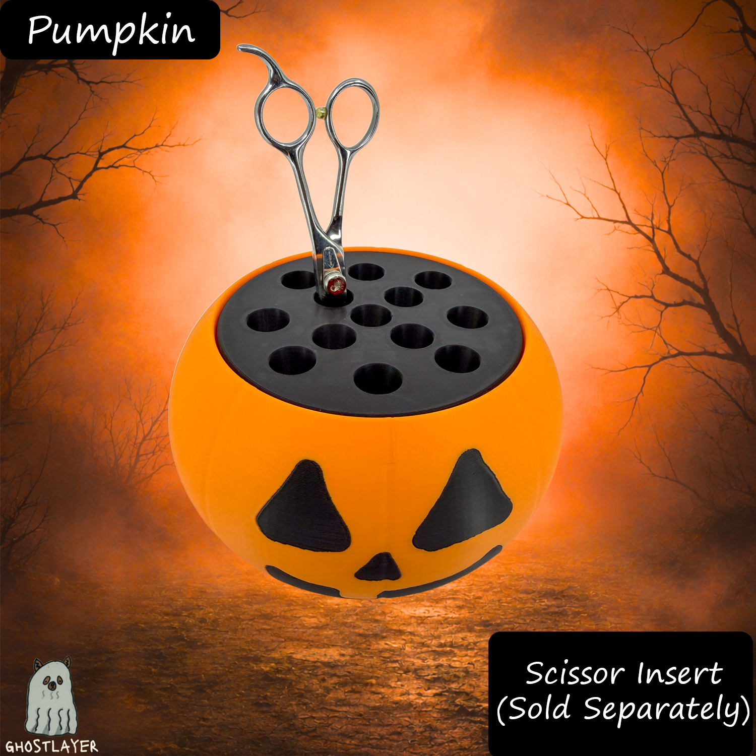 The Groomie (Pumpkin) โ Modular Tabletop Grooming Organizer (Outer Shell Only)