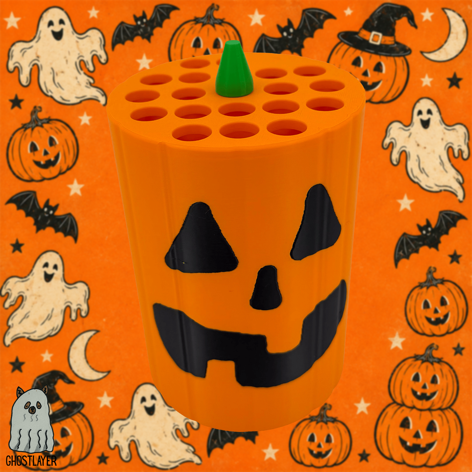 Pumpkin Pete- Dog Grooming Scissor Holder- Holds 21
