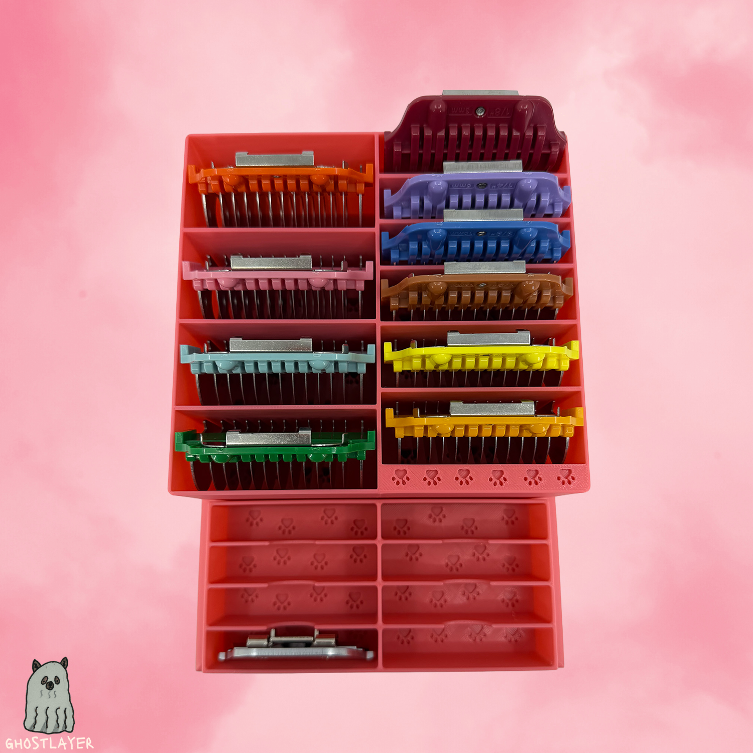 The Borzoi - Dog Grooming *Wide* Size Clipper Blade Comb Holder | up to 10 | Zolita and 8 Wide Blades