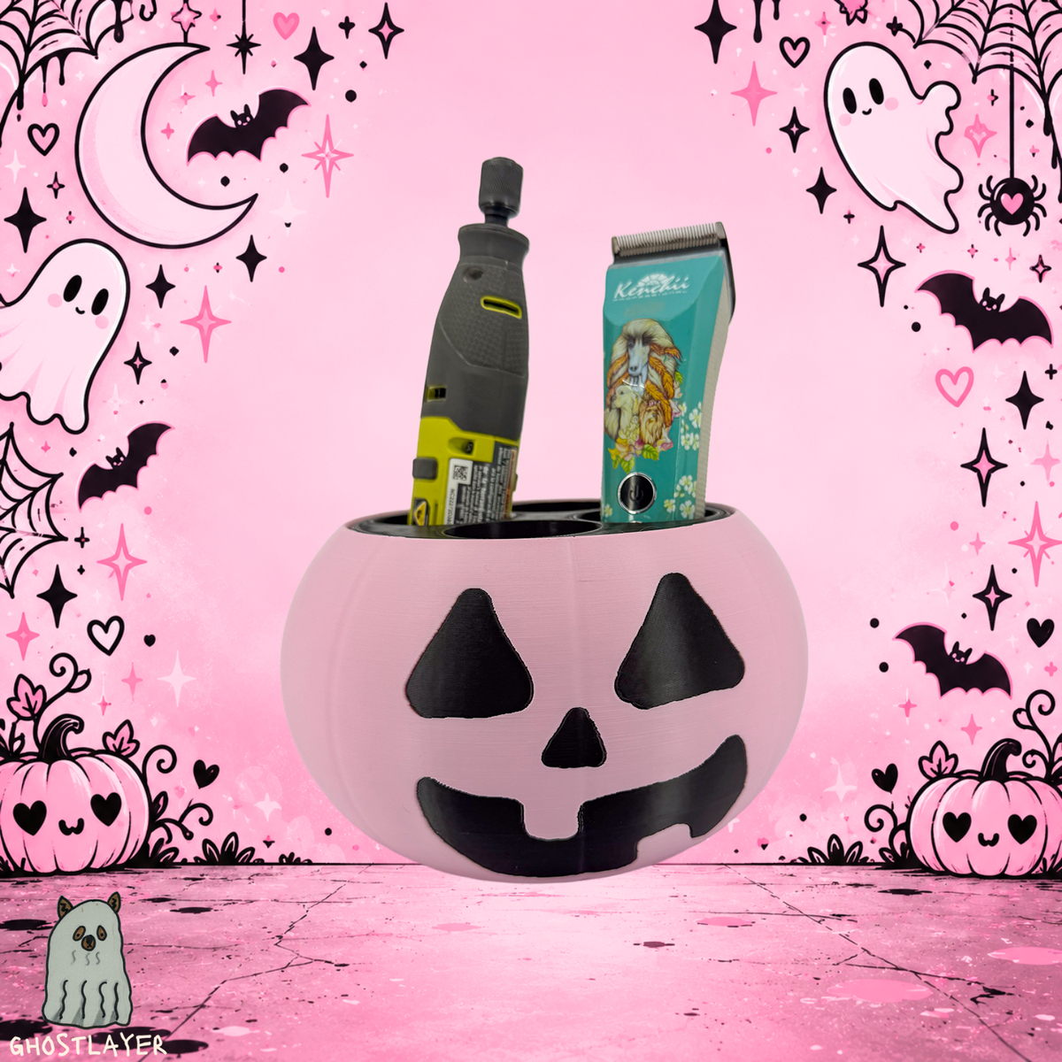 The Groomie (Coquette Pumpkin) โ Modular Tabletop Grooming Organizer (Outer Shell Only)