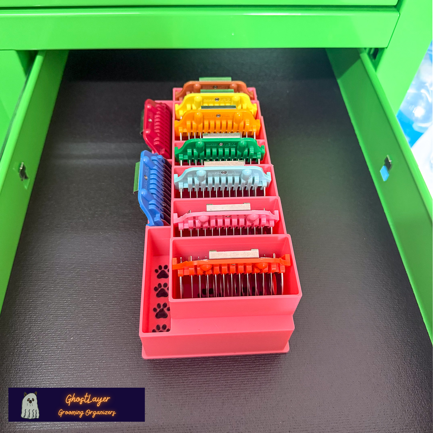 Drawerganizer *Zolita WideCombs* Low Profile Grooming Comb Toolbox Drawer Organizer- Holds 10 *Full Set*