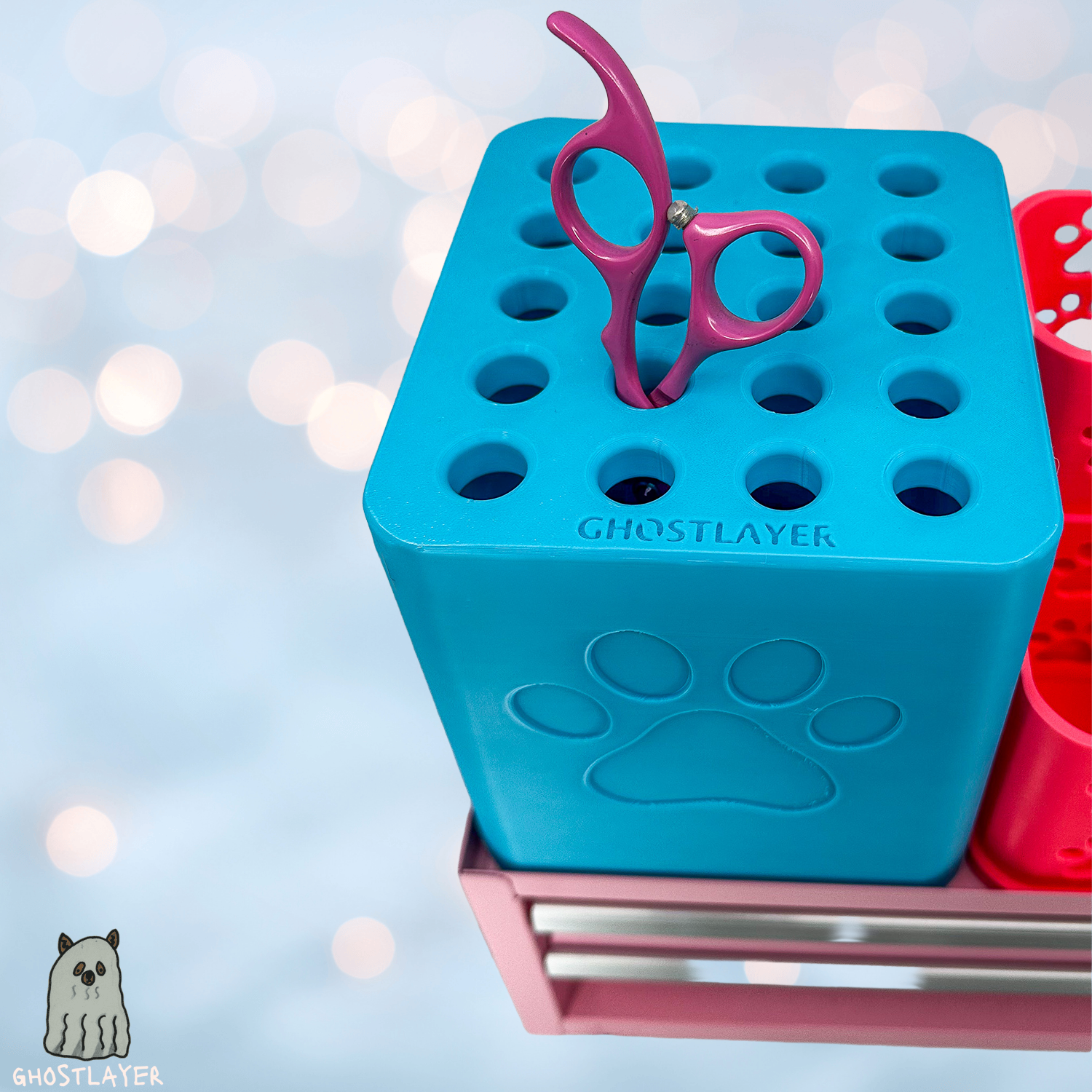 Kobalt Mini Toolbox Top Organizer (Two Drawer w/Lid and Three Drawer)- Mini Dobermann- Holds 20 Shears