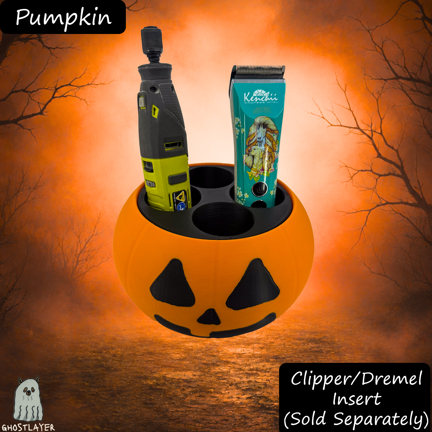 The Groomie (Pumpkin) โ Modular Tabletop Grooming Organizer (Outer Shell Only)