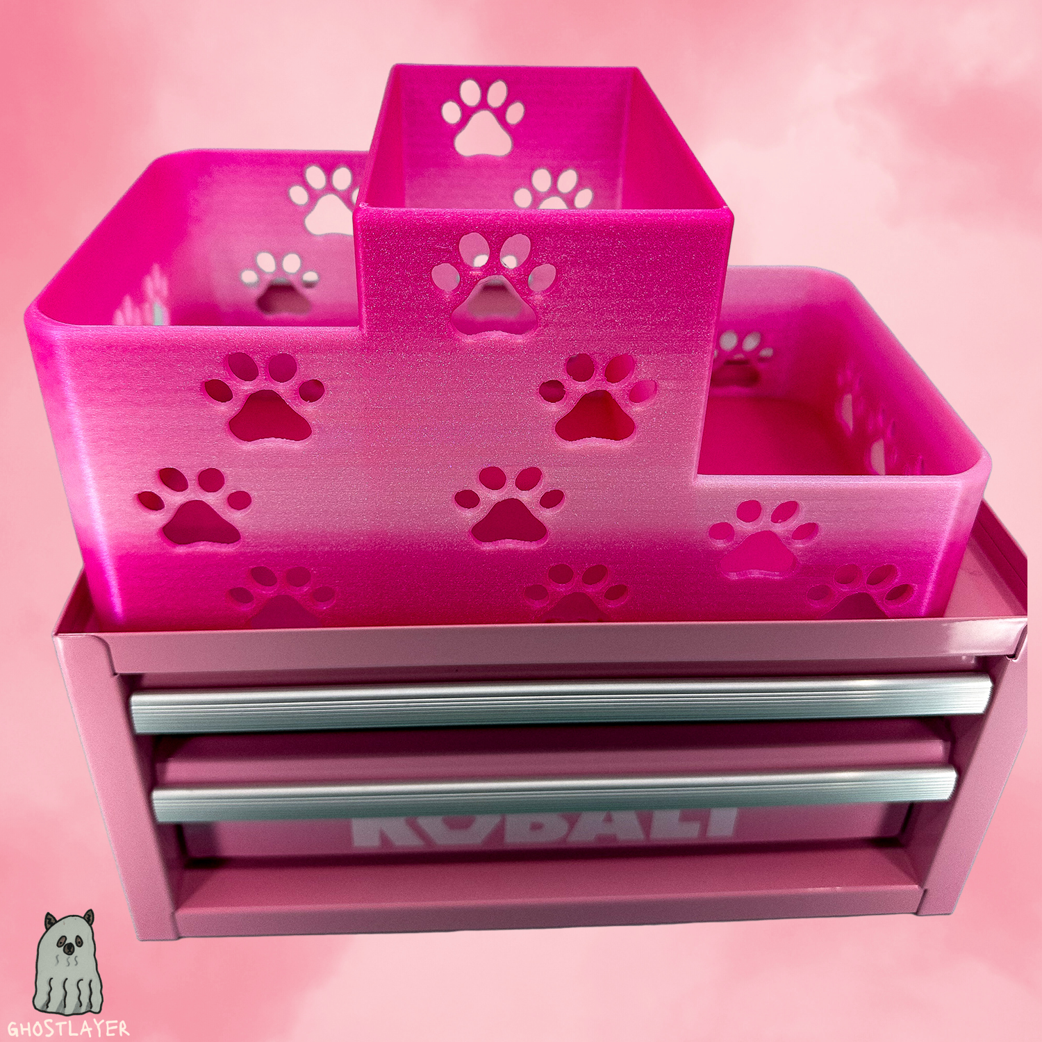 Kobalt Mini Toolbox Top Organizer (Two Drawer w/Lid and Three Drawer)- Mini Newfie *Large* Holds Brushes/Shears/Combs