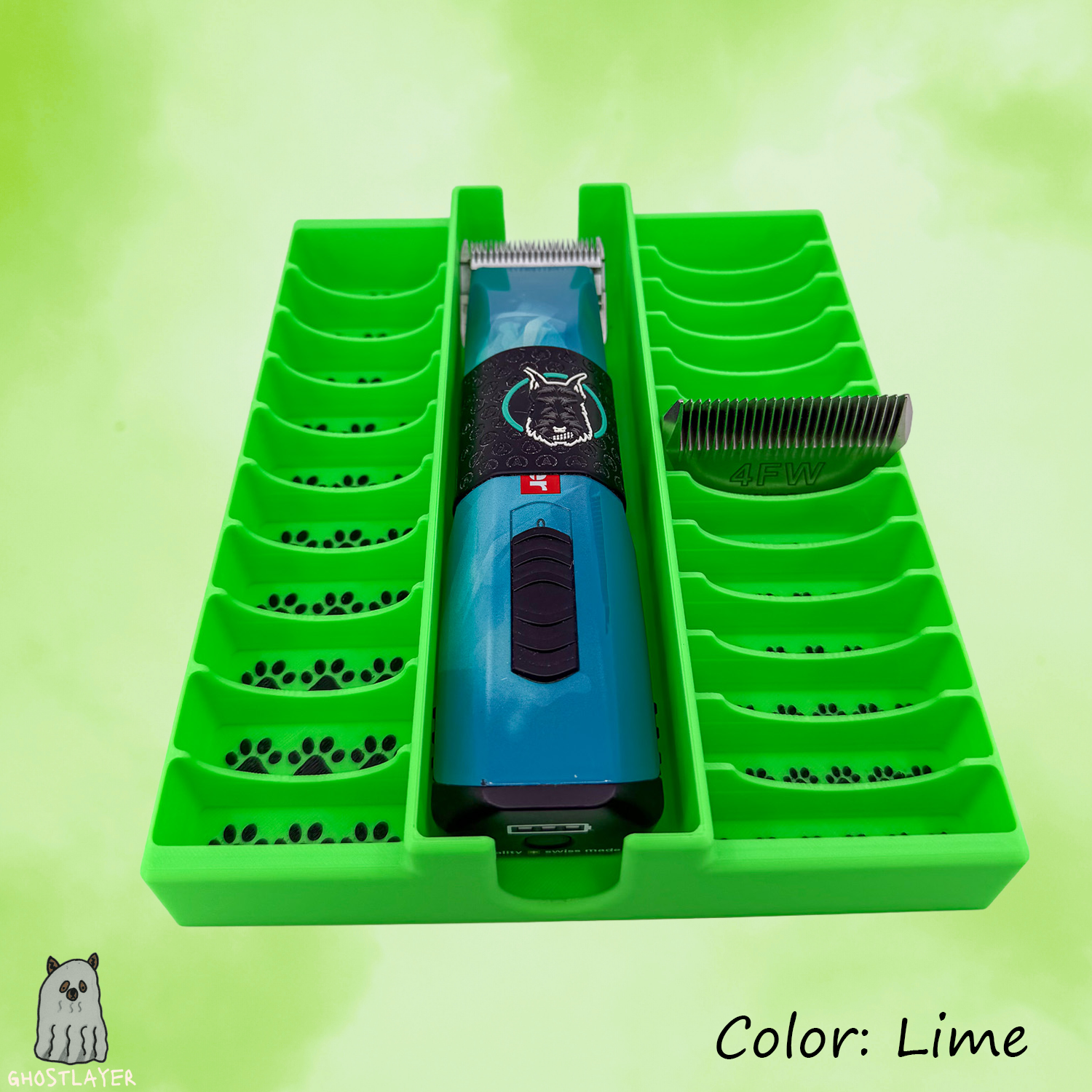 Drawerganizer *Blade/Clipper Combo* Low Profile Grooming Shear Toolbox Drawer Organizer- Holds 1 Clipper, 10 Standard, 13 Wide Blades