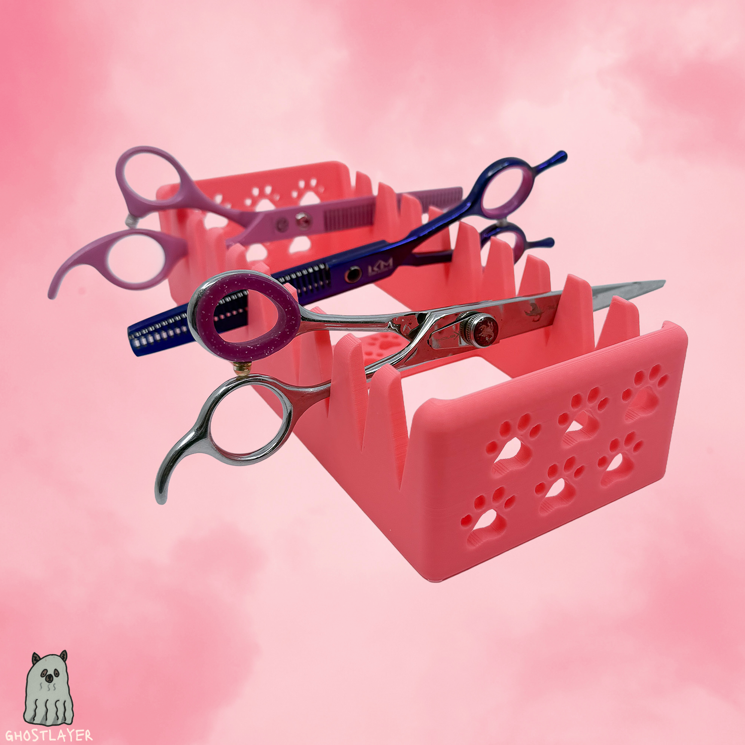 The Chihuahua - Dog Grooming Scissor Holder Up to 10 pairs, Simple organizer |