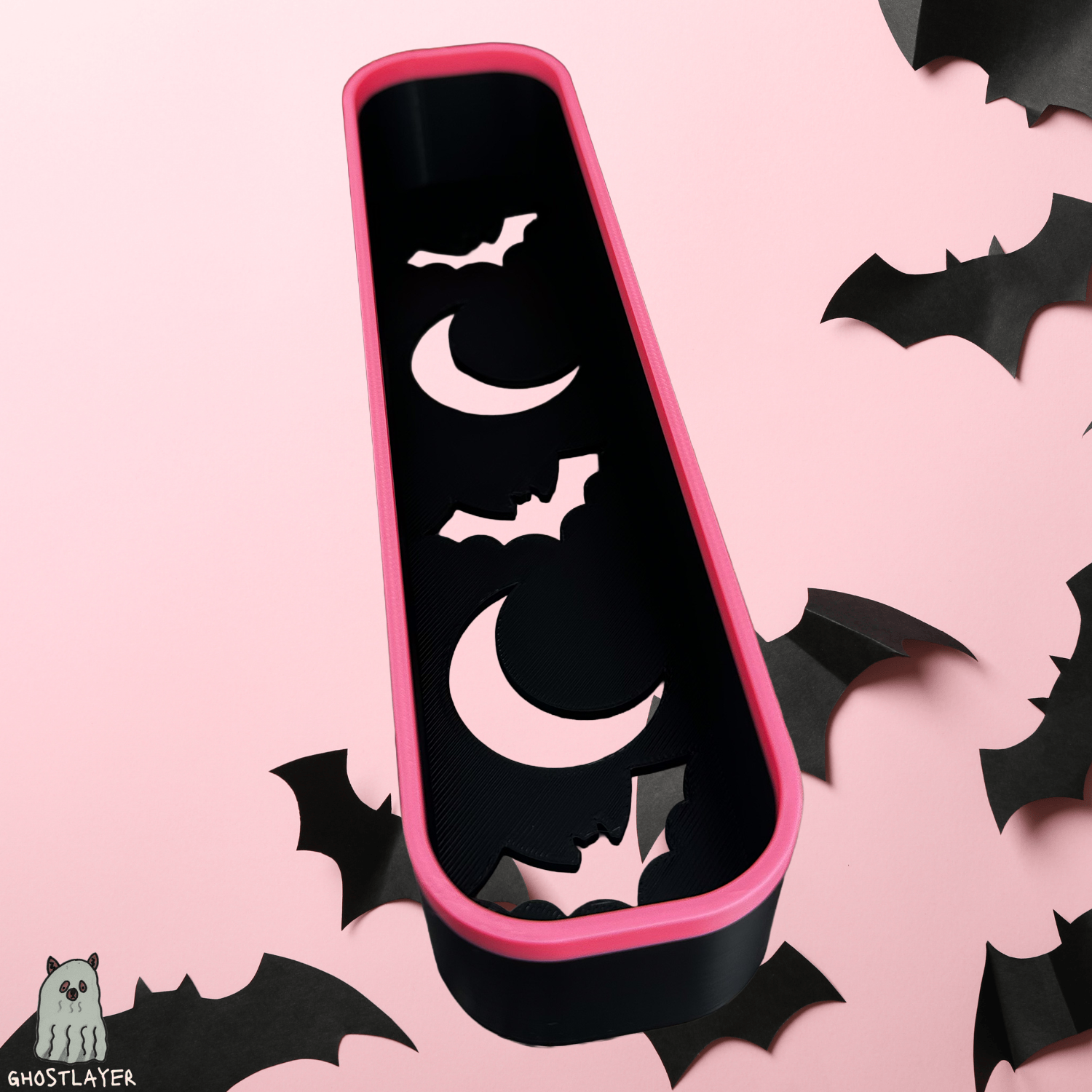 Founder's Favorite Catch all Tray *Halloween- Gothic Black and Pink* | Simple organizer |