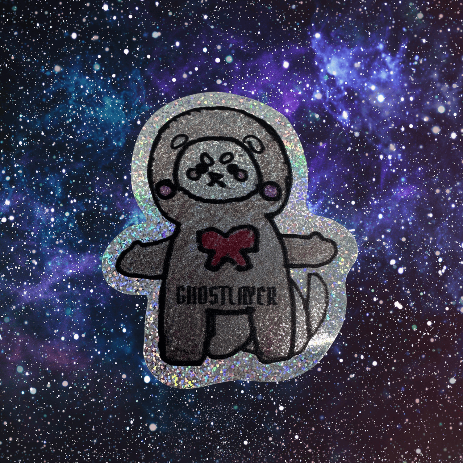 Gingerbread Dog Sticker (Sparkle)