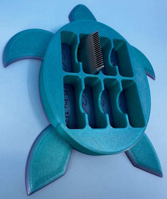 The Sea Turtle "Under the Sea Collection" - Dog Grooming Standard Size Clipper Blade Holder | up to 8 |