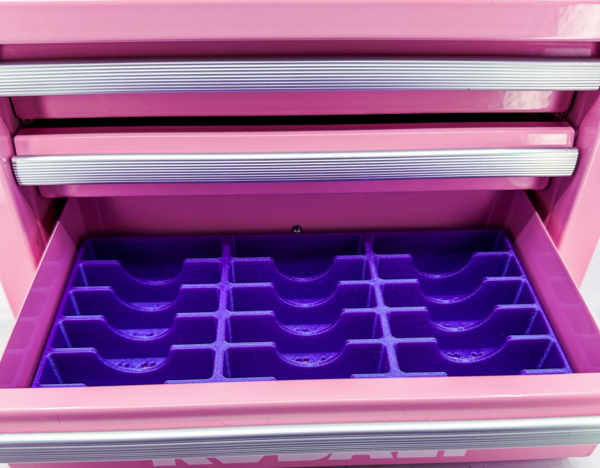 Kobalt Mini Toolbox Bottom Drawer Organizer (Two Drawer and Three Drawer)- Dog Grooming Blade holder *Wide Only* Holds 18