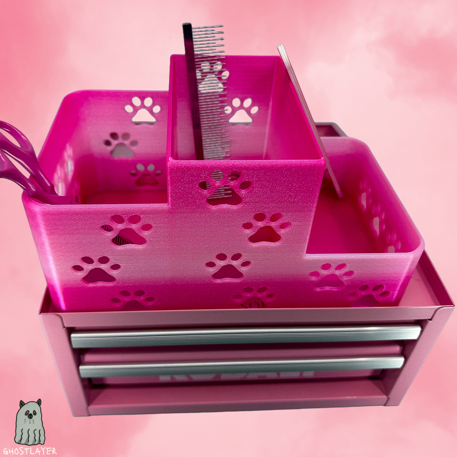 Kobalt Mini Toolbox Top Organizer (Two Drawer w/Lid and Three Drawer)- Mini Newfie *Large* Holds Brushes/Shears/Combs