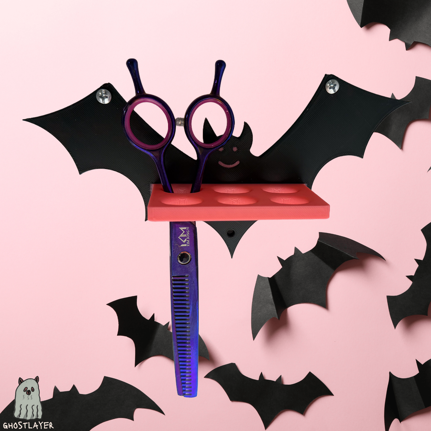 Batilda The Mini Wall Mounted Scissor Holder - Holds 6