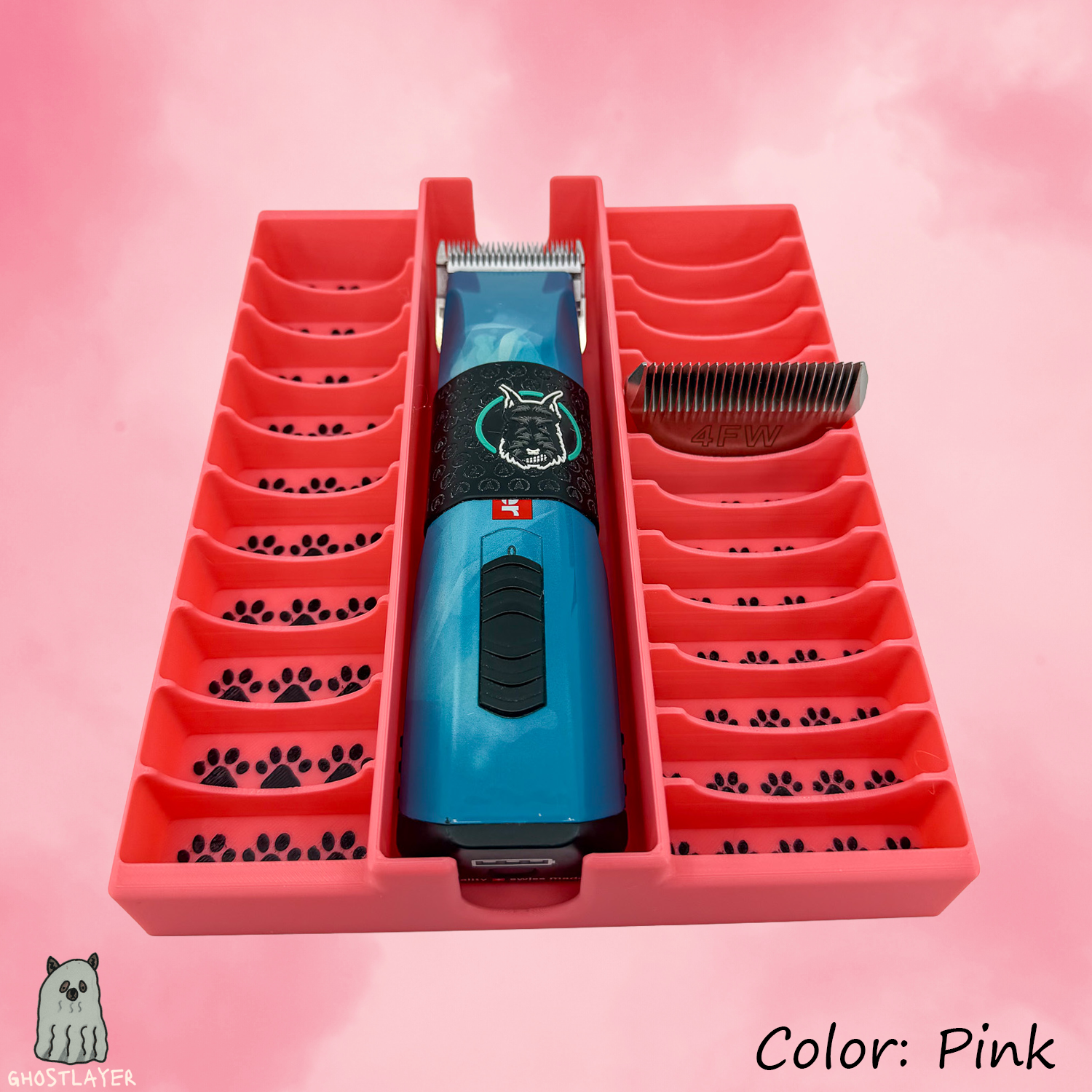 Drawerganizer *Blade/Clipper Combo* Low Profile Grooming Shear Toolbox Drawer Organizer- Holds 1 Clipper, 10 Standard, 13 Wide Blades