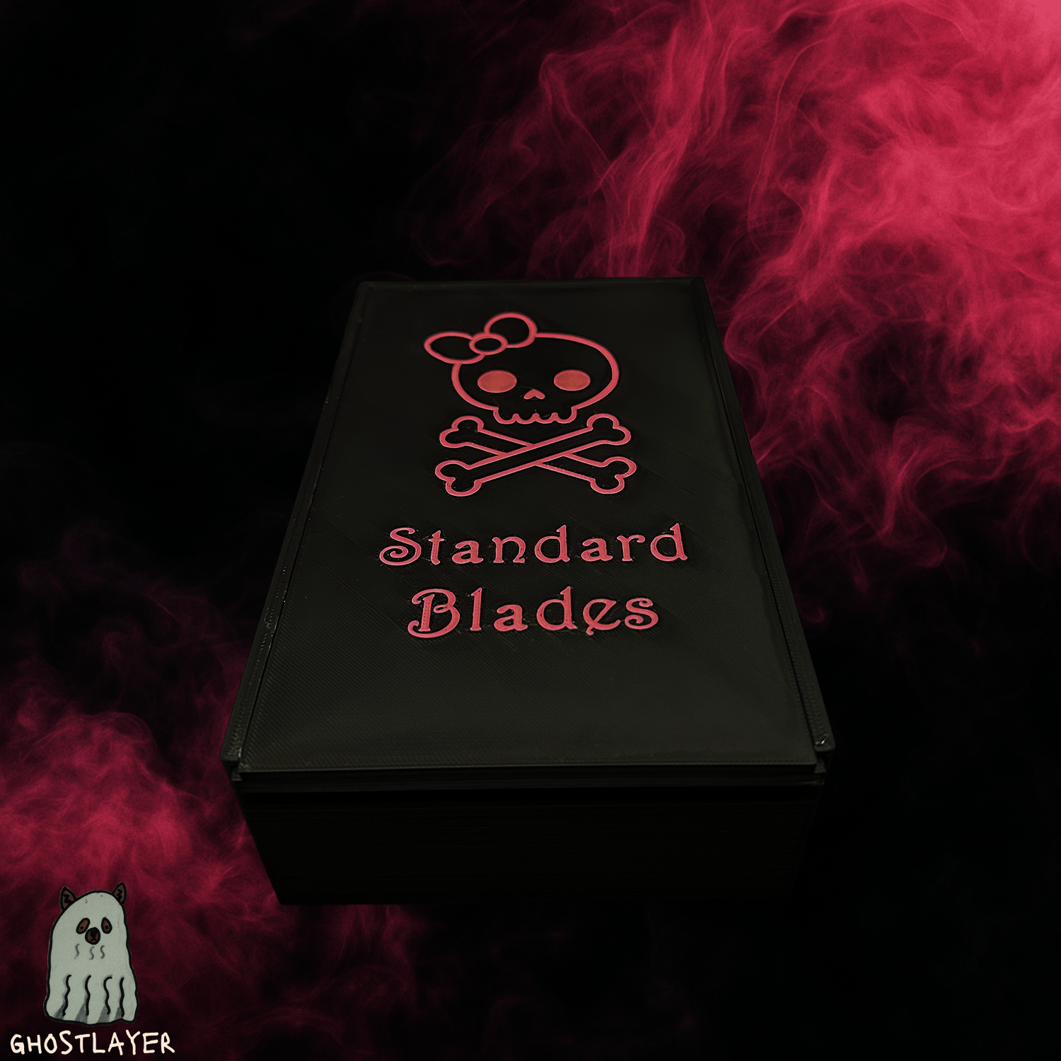 The Rosy Reaper *Standard Blade* Coffer- *Standard* Dog Grooming Standard Size Clipper Blade Holder with Lid | up to 20 |