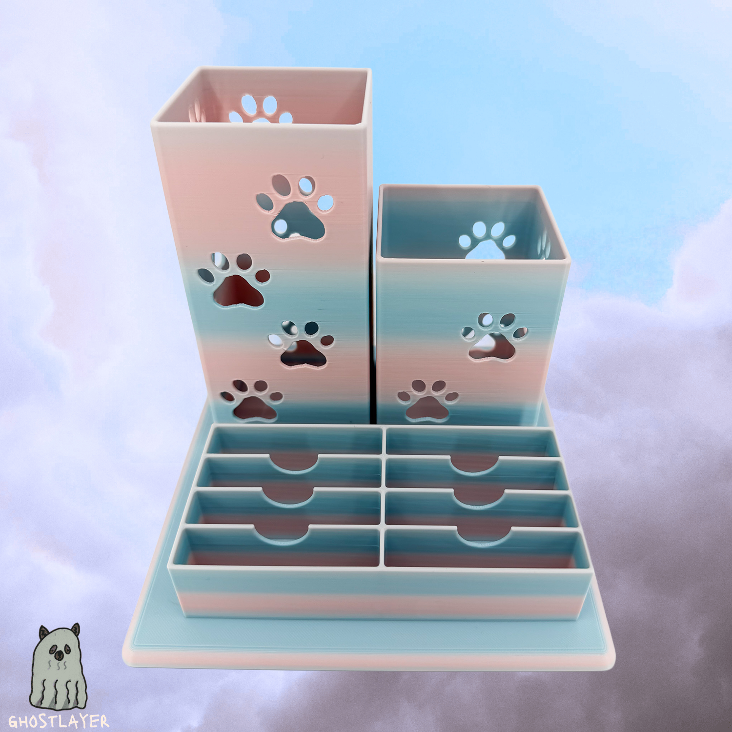 The Sheltie - Dog Grooming Brush and Wide Size Blade Holder, Simple Organizer |