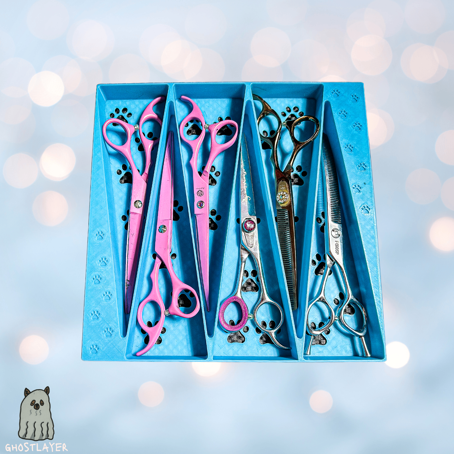 The Foxhound - Lay Flat Dog Grooming Scissor Holder | Holds 6 |