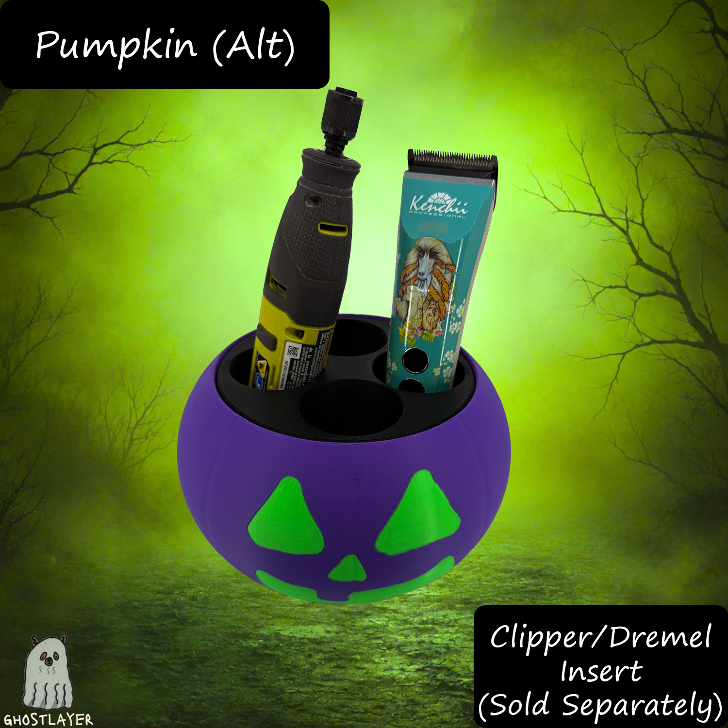 The Groomie (Pumpkin Alt Color) — Modular Tabletop Grooming Organizer (Outer Shell Only)