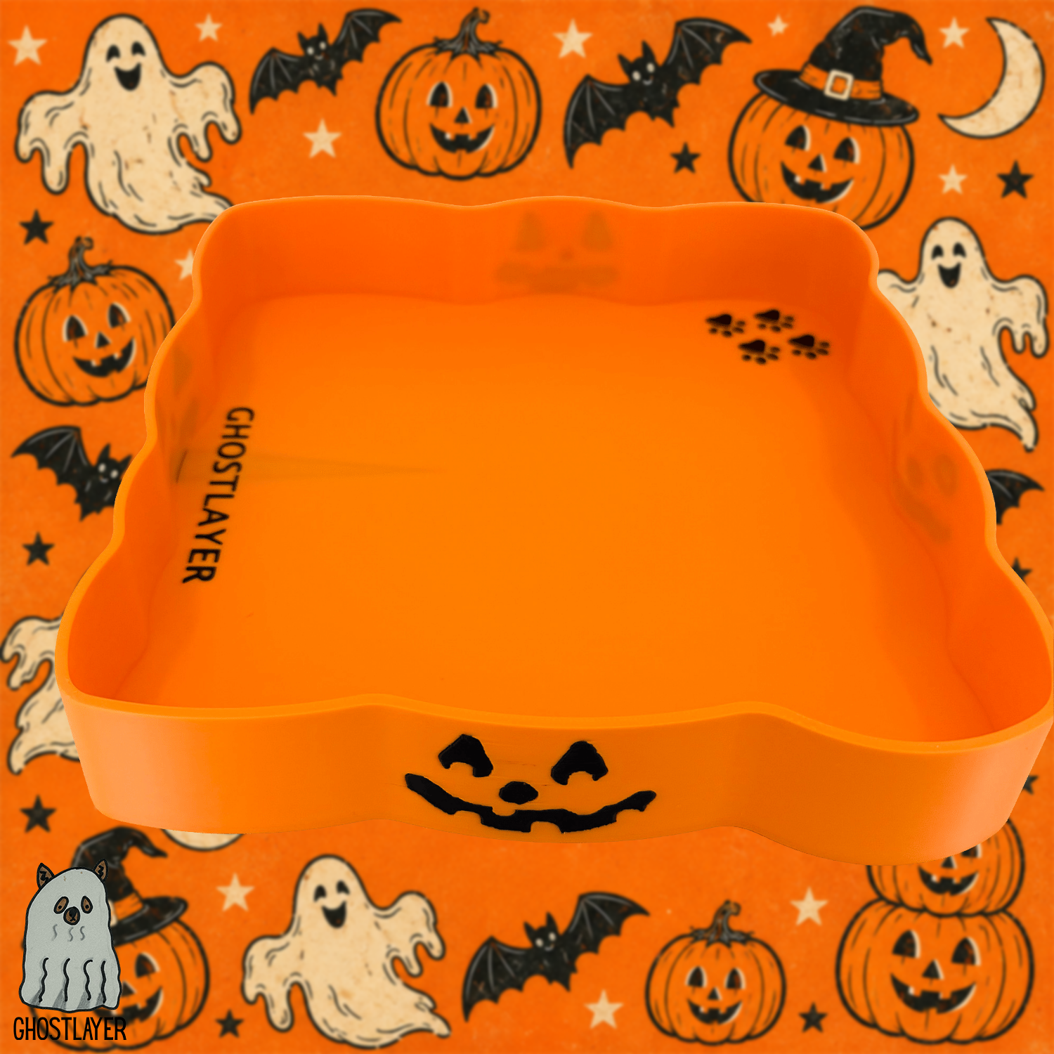 The Pumpkin Patch- Large Lay Flat Dog Grooming Comb, Scissor and Accessories Tray