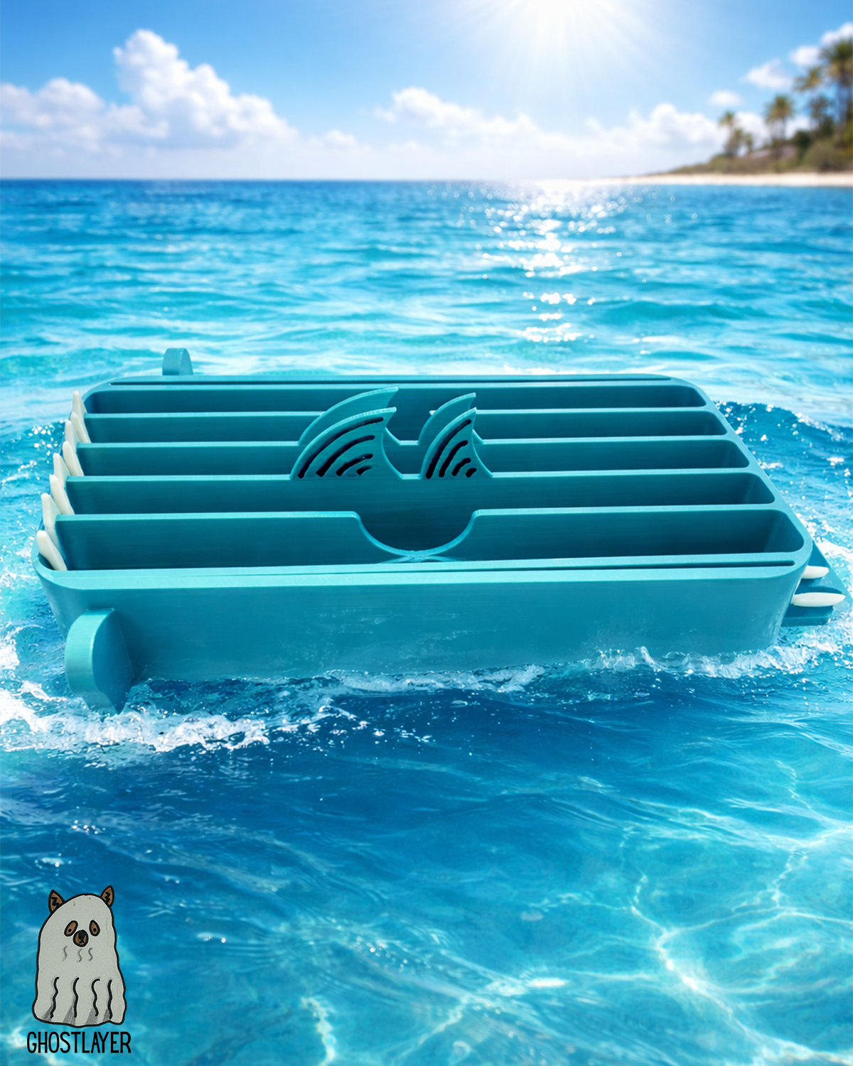 The Snipshark - Lay Flat Dog Grooming Scissor Holder | Holds 5 Scissors 2 Combs |